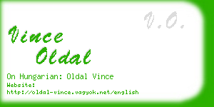 vince oldal business card